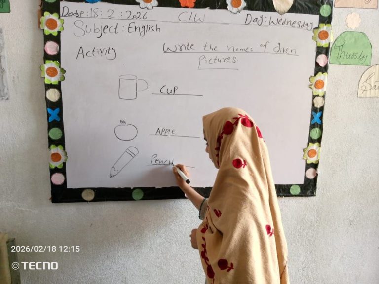 Activity-Based Learning Builds Literacy at Our Community School in Swabi